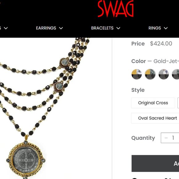 Virgins Saints & Angels San Benito Magdalena Multistrand Cloister Necklace (EUC) - Picture 7 of 12